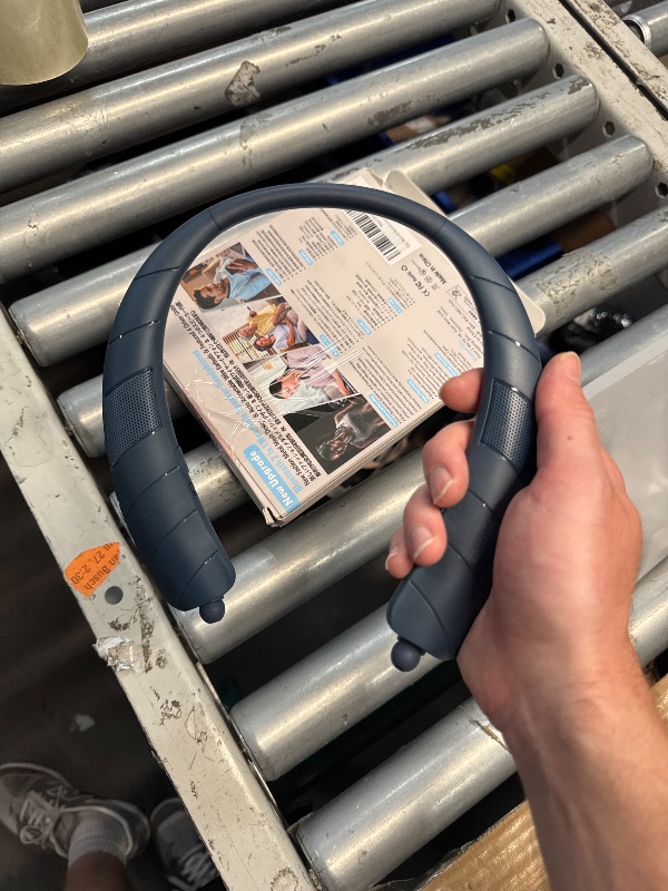 Photo 1 of (USED/FAIR) Gardway Bluetooth Headphones Speaker 2 in 1?Neckband Bluetooth Headphones with Retractable Earbuds, 3D Stereo Sound Sweatproof Headset Wearable Speaker (Blue), BBH-938