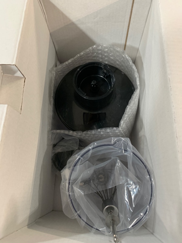 Photo 1 of ***(FOR PARTS ONLY/ MISSING PARTS/ NON FUNCTIONAL)**MegaWise Blender Handheld 12-Speed Stainless Steel Electric Hand Blender, 5 in 1 Immersion Handheld Blender?Titanium Blades Hand Blender, Milk Frother Wand,with 600ml Whisk Beaker and Chopper (black)