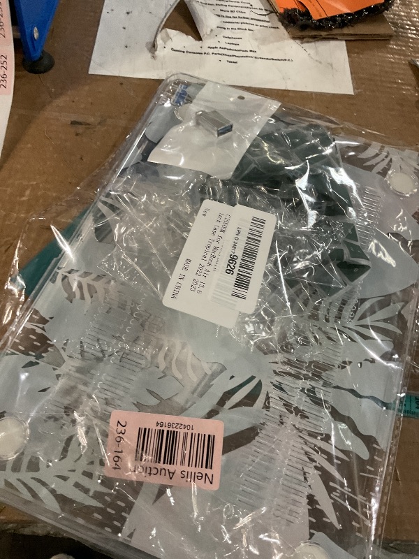 Photo 1 of (BAGGED) (USED/FAIR) CISSOOK MacBook Air 13.6 inch Case A2681 M2 A3113 M3 with Touch ID, Tropical Palm Leaves, Hard Shell, Keyboard Cover, Screen Protector, Type C Adapter