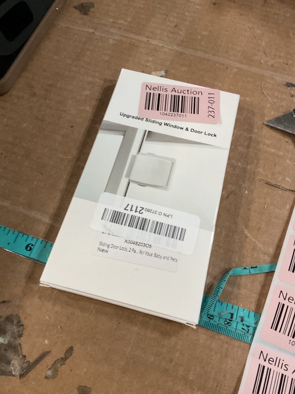 Photo 1 of (USED/FAIR) Sliding Door Lock, 2 Pack Child Safety Sliding Glass Door Lock for Sliding Glass Doors, Sliding Windows, Sliding Closet, etc. Easy to Installation Provides More Security for Your Baby and Pets