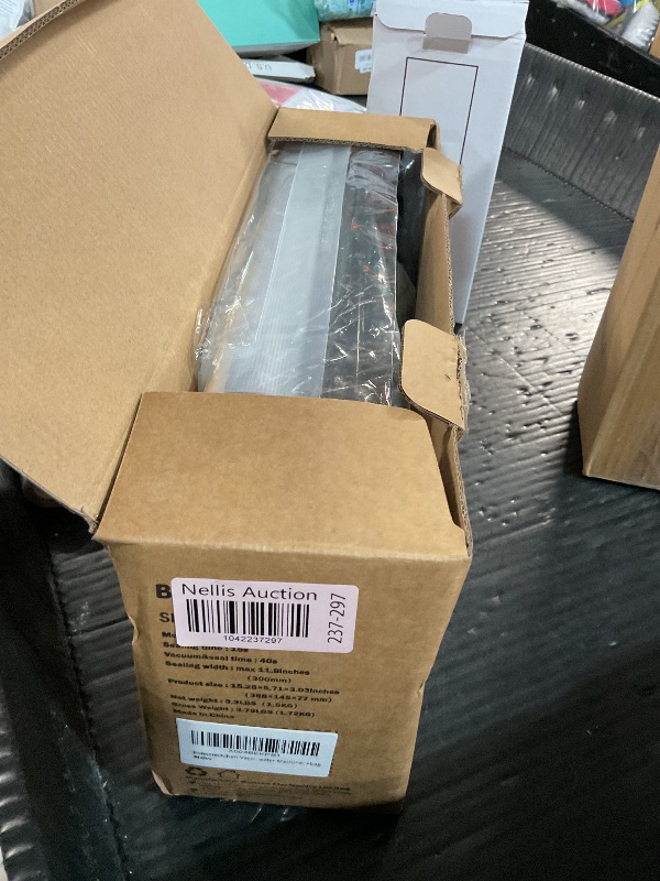 Photo 1 of [Updated 2025] Bonsenkitchen Vacuum Sealer Machine + 40 Vacuum Bags, Fast-Compact/Multi-Functional Food Vacuum Sealer with External Vacuum System, Silver