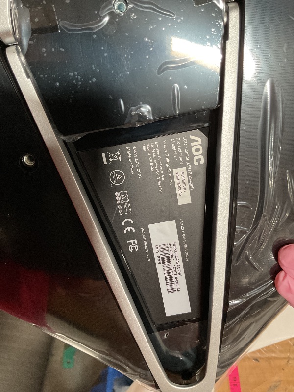 Photo 1 of ***(PARTS ONLY/ MAJOR DAMAGE/MISSING PARTS/ NON FUNCTIONAL)*** AOC e1659Fwu 15.6-Inch Ultra Slim 1366x768 Res 200 cd/m2 Brightness USB 3.0-Powered Portable LED Monitor w/ Case Black