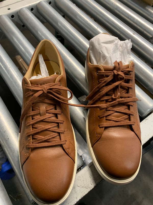 Photo 1 of ***(heavily used/ minor damage)***Cole Haan Men's Grand Crosscourt Ii Sneaker, TAN Leather BURNSH, 11
