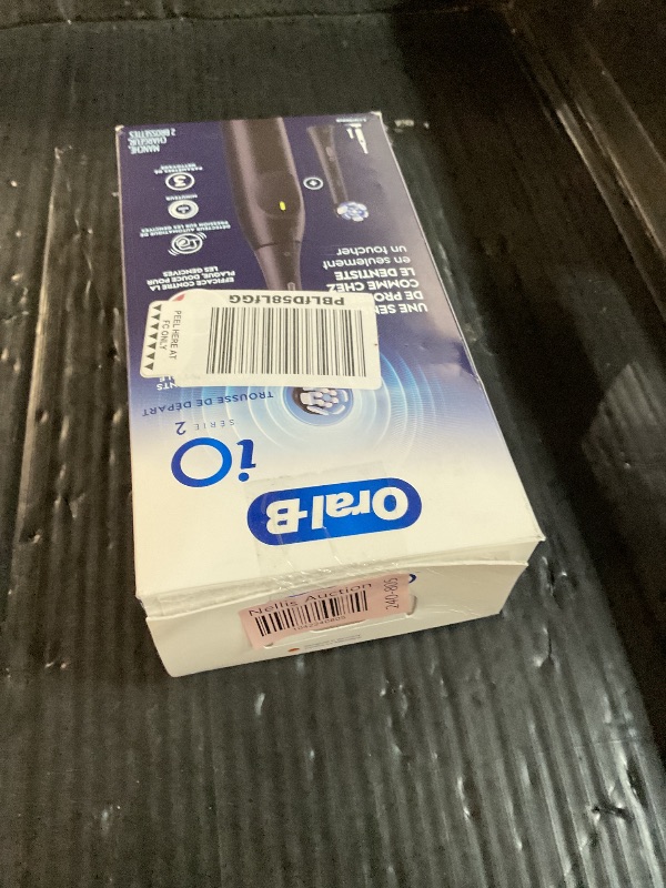 Photo 1 of Oral-B iO Series 2 Rechargeable Electric Powered Toothbrush Starter Kit, Night Black with 2 Brush Heads - Automatic Pressure Sensor to Protect Gums - 3 Modes - 2 Min Timer