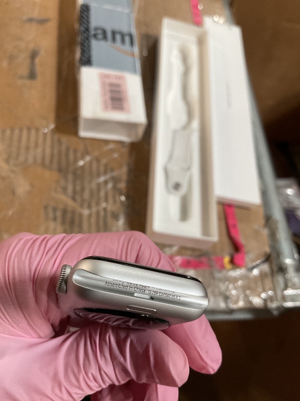 Photo 1 of (LOCKED TO PREVIOUS OWNER) (PARTS) Apple Watch Series 3 [GPS 42mm] Smart Watch w/Silver Aluminum Case & White Sport Band. Fitness & Activity Tracker, Heart Rate Monitor, Retina Display, Water Resistant