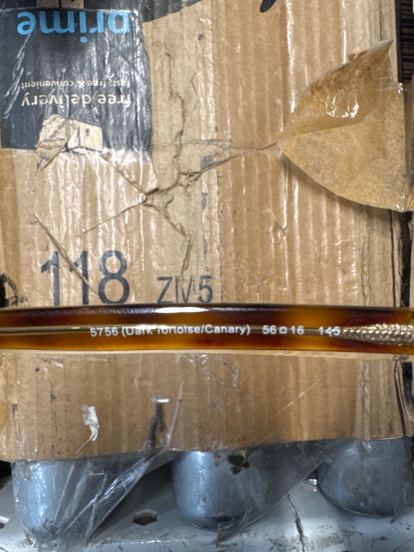 Photo 1 of (SCUFFED/SCRATCHED) (USED/FAIR) (ONE OF THE EARS IS LOOSE) Coach HC6225U Universal Fit Prescription Eyewear Frames, Dark Tortoise/Canary/Demo Lens, 52 mm