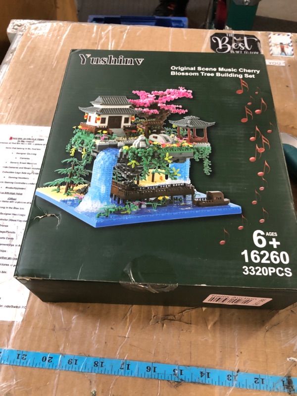 Photo 1 of **************MISSING PIECES*************
Cherry Blossom Tree Building Set with Gift Box, Original Music Cherry Blossom Tree House(Type :Symphony), Japanese Sakura Tree House Lights Building Kit?3320 Pcs, Cherry Bonsai Tree Building Set.