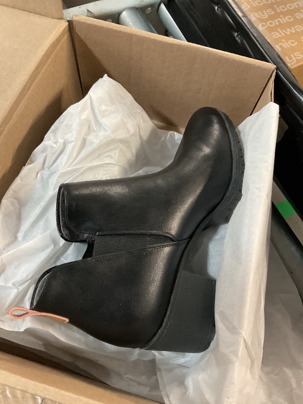 Photo 1 of (SIZE 9) (USED/FAIR) Dr. Scholl's Shoes Women's London Ankle Boot, Black Smooth, 9
