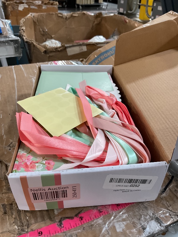 Photo 1 of Floral Gift Boxes with Lids & Ribbons (20 Pack) 8” x 4” Cute Decorative Spring Treat Boxes Empty for Small Presents, Cookies, Mithai Indian Sweets, Mothers Day, Candy, Party Favors, Bulk Unique Return