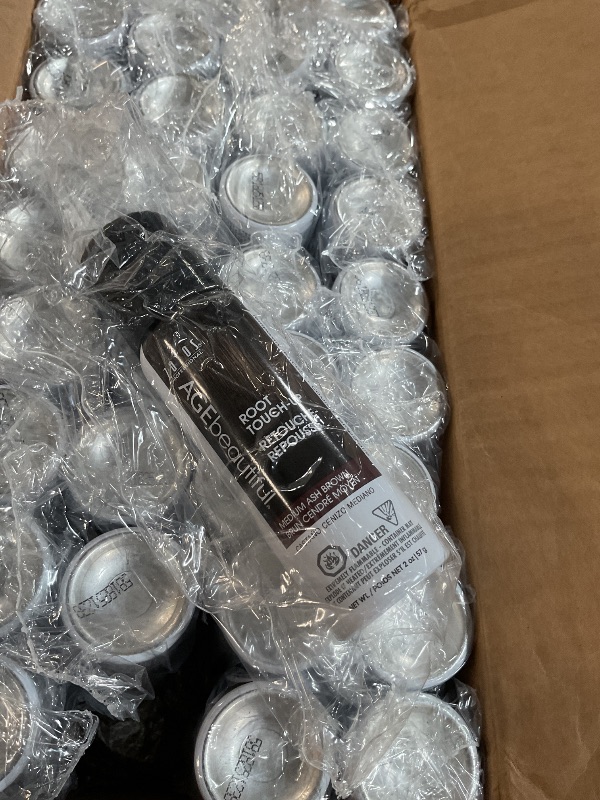 Photo 1 of ***36 CANS*** AGE beautiful Root Touch Up Hair Color Spray | Touch-Up Gray Concealer | Temporary Cover Up | Adds Volume & Covers Thinning Patches | Water, Sweat, Stain Resistant | Medium Ash Brown | 2 Fl Oz