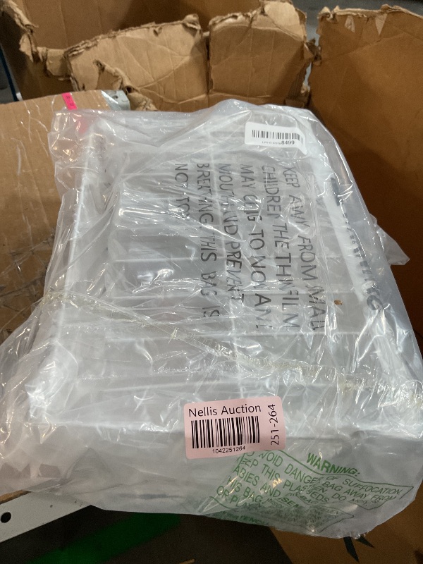 Photo 1 of (Only one)(missing hardware) iSPECLE Freezer Organizer Bins - 3 Pack Adjustable Chest Freezer Organizer Bins for 5 to 9 Cu.Ft Deep Freezer, Extra Large 