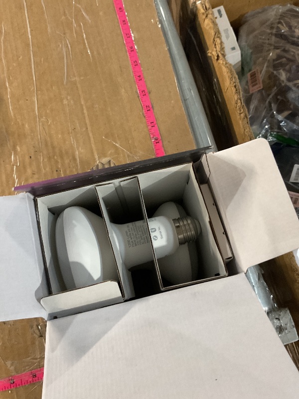 Photo 1 of Philips Hue BR30 LED Smart Light Bulbs - Flicker-Free 85w Light Bulbs - Bluetooth Compatible, Compatible with Alexa, Google Assistant, and Apple HomeKit - E26 Base - 2 Pack