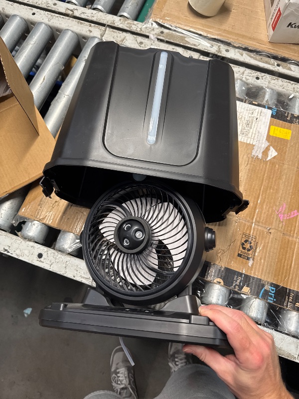 Photo 1 of (PARTS) (NOT FUNCTIONAL) Portable Misting Fan - 11L Bucket, 20000mAh Rechargeable Battery Powered Fans for Patios, Outdoor Fans With Night Light, 3 Wind Speed & 4 Spray Mister Camping Cooling Fan, Waterproof Design