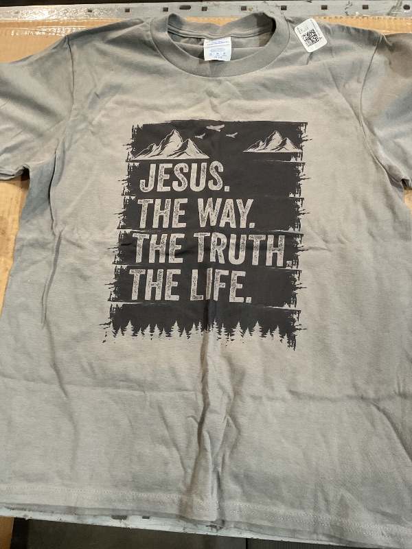 Photo 1 of (Childrens) Jesus The Way Truth Life Bible Verse Christian Worship T-Shirt. Medium