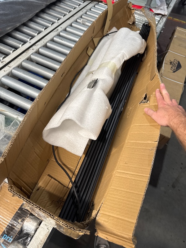 Photo 1 of (HEAVILY DAMAGED) (HARDWIRE REQUIRED) SLARY 52 Inch 300W LED Light Bar White/Amber Flasing Strobe Light with Six Modes Driving Fog Spot Flood Lights with Upper Windshield Mounting Brackets Switch Wiring Harness Fit Wrangler JK 2007-2018