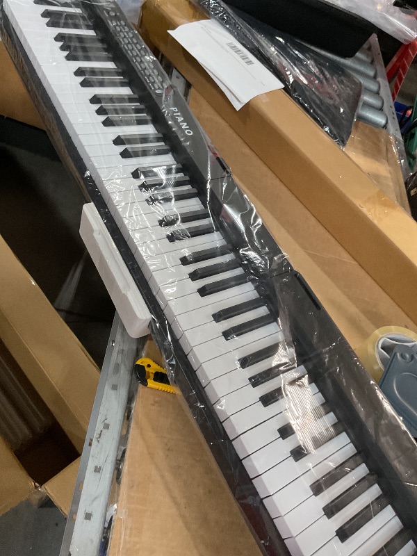 Photo 1 of (See all images) Digital Piano 88 Key Full Size Semi Weighted Electronic Keyboard Piano Set with Stand,Built-In Speakers,Electric Piano Keyboard 