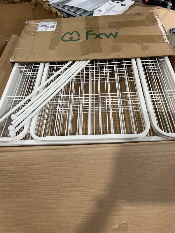 Photo 1 of (Used)(incomplete)FXW Homeplus Dog Playpen for Indoor Use - Stress-Free and Safe Play, Heavy Duty 32 Inch 8 Panels Dog Pen for Puppies