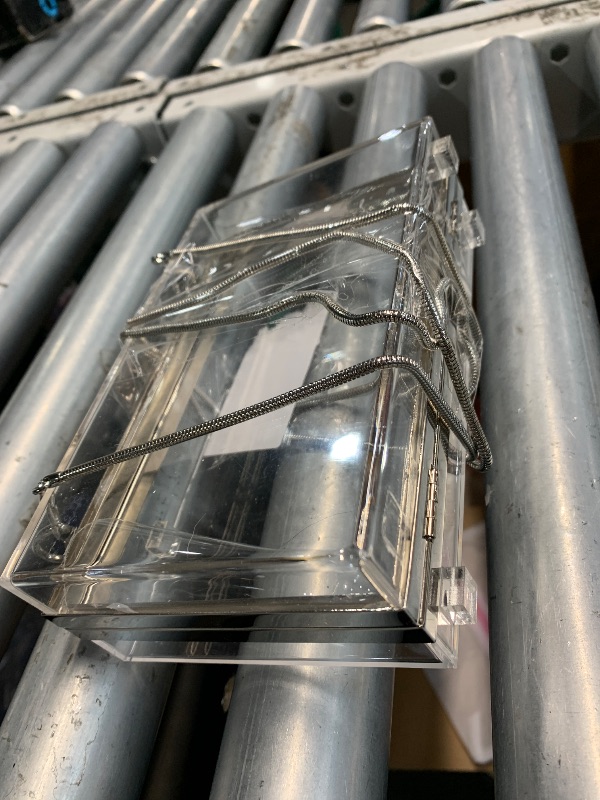 Photo 1 of (see all images) STEVENS PARRA Clear Purse Crossbody Bag Acrylic Clutch for Women, Stadium Events 