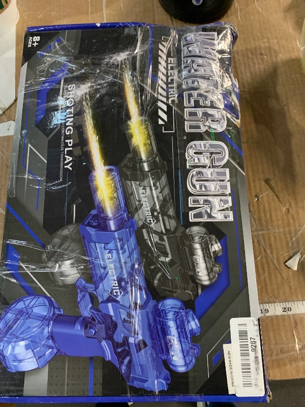 Photo 1 of (MISSING CHARGERS) (UNTESTED) 2 Pack Electric Water Guns with Light Up,Full Automatic Electric Squirt Gun 28-32 FT Range Water Pistol Blaster Soaker,Summer Outdoor Pool,Water Toy for Adult&Kid
