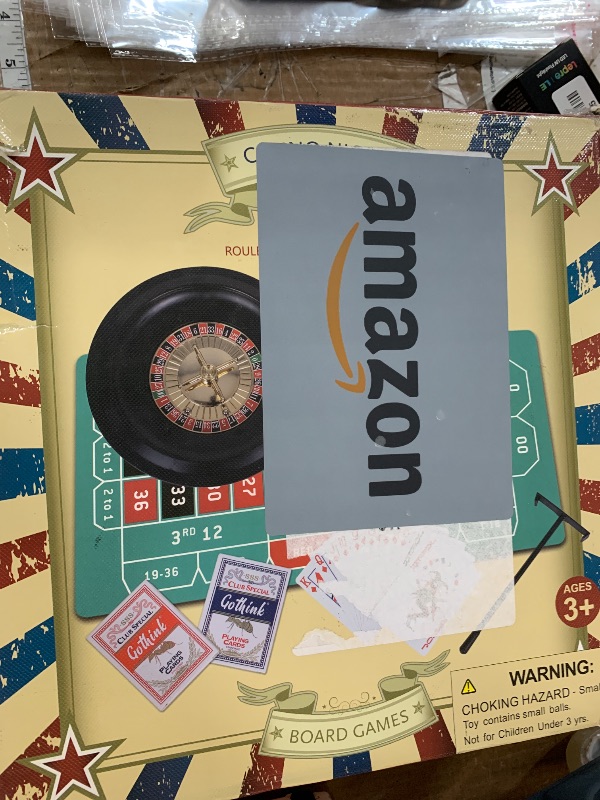 Photo 1 of GOTHINK Roulette Wheel Game Set, Includes Roulette and Texas Hold’em Poker, Perfect for Parties and Holidays, Get for a Fun Casino Night! (Classic)