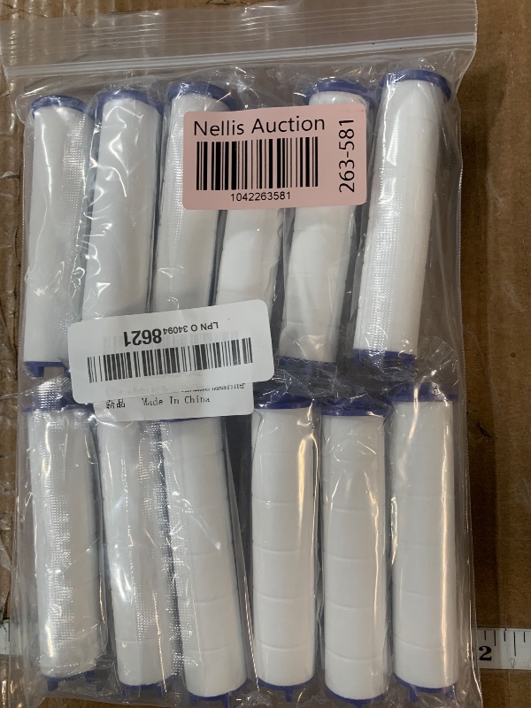 Photo 1 of 12 Pieces Hydro Jet Shower Head Filter, High Pressure Handheld Vortex Turbo Fan Shower Heads Filter