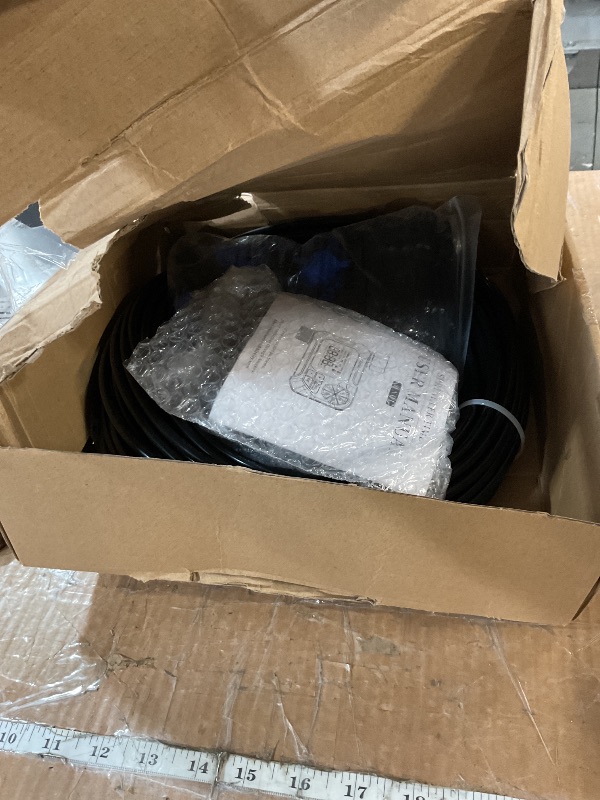 Photo 1 of HIRALIY 100FT Pressure Compensating Irrigation System with Garden Timer, New Quick Connector Garden Watering System, Irrigation Kit for Plants, Watering Regularly by Timer