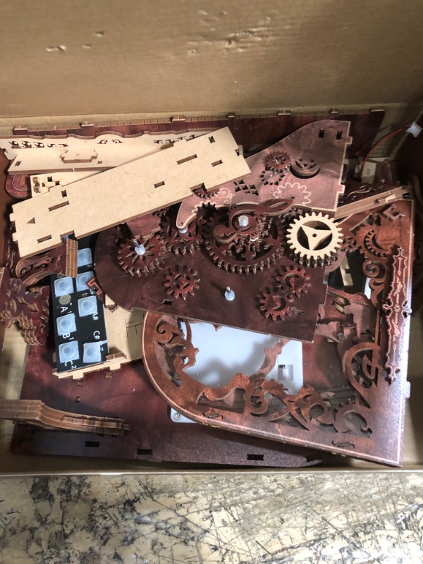 Photo 1 of 3D Puzzles for Adults: Playable Piano Model Kit, 1:20 Scale Building, Music Box, Magic Wooden Building Kits - Piano Christmas & Birthday Gifts for Adults & Teens