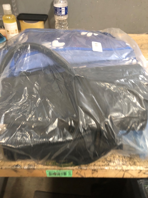 Photo 1 of Inflatable Dock Platform, Dog Boat Ramp Floating Non-Slip Oxford and PVC with Water Ramp for Dogs Pool, Dock, Lake,Boat, with Traction Rope, Inflation Pump (4.7ft x 3ft x 6in)