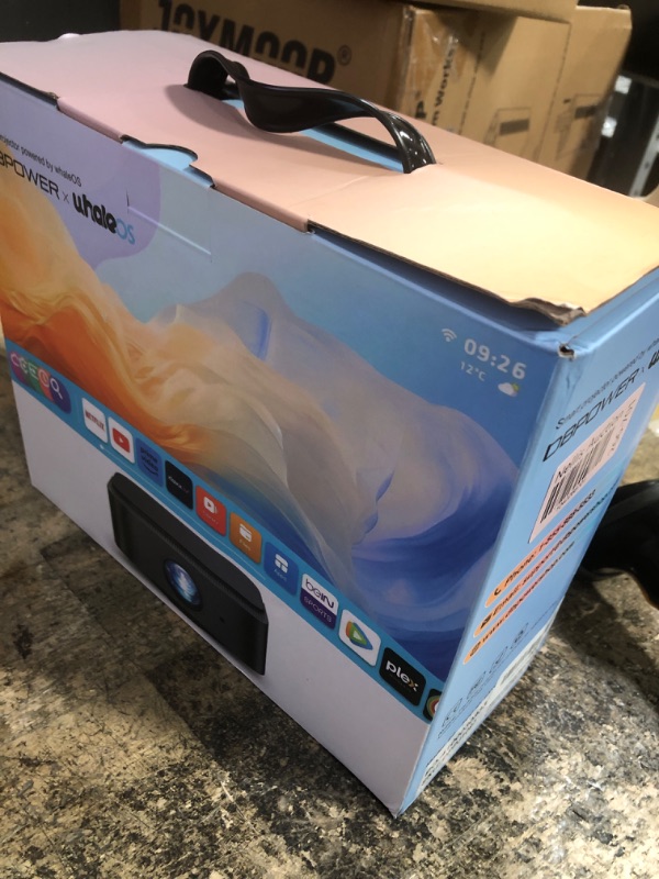 Photo 1 of [2025 Netflix-Official | 386+ Built-in Apps] DBPOWER E2 Smart Projector with WiFi and Bluetooth, Mini Projector 4K Support with Netflix, Youtube, Disney+, Hulu, Max, Crunchyroll w Portable Case