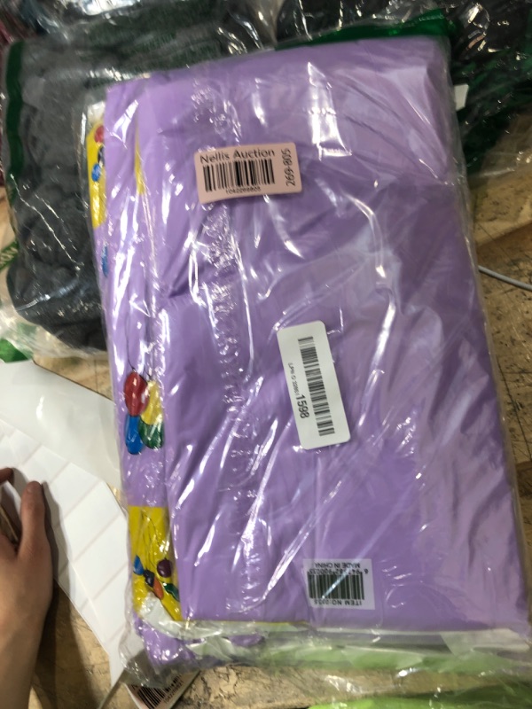Photo 1 of 16 Pack Lavender Plastic Tablecloths for Round Tables, Premium Decorative Light Purple Disposable Table Cloths for Parties, Round Party Table Cover for Birthday Wedding Baby Shower, 84 Inch