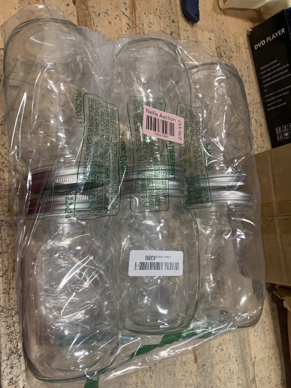Photo 1 of [6 Pack] 32 oz. Wide-Mouth Glass Mason Jars with Metal Airtight Lids and Bands 1 quart Large for Canning, Preserving, & Meal Prep