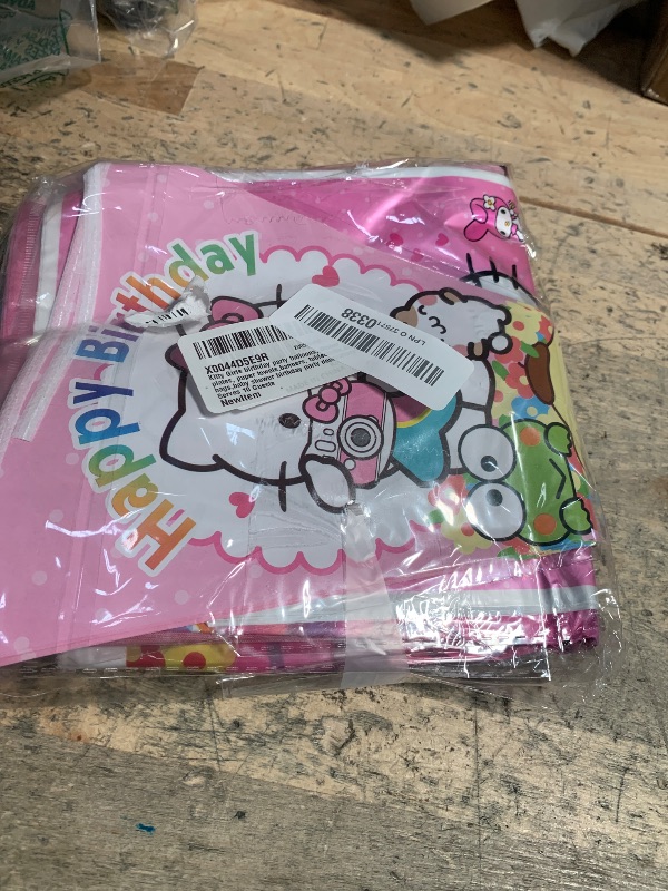 Photo 1 of (Incomplete)  Kitty Girls Birthday Party Balloons, Dinner plates, Paper towels,Banners, Tablecloths,Gift bags,Baby shower 