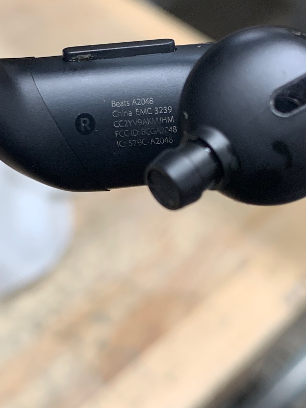 Photo 1 of ***SEE NOTES*** 
Beats Powerbeats Pro Wireless Earbuds - Apple H1 Headphone Chip, Class 1 Bluetooth Headphones, 9 Hours of Listening Time, Sweat Resistant, Built-in Microphone - Black