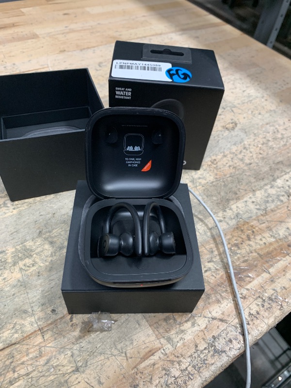 Photo 1 of ***SEE NOTES*** 
Beats Powerbeats Pro Wireless Earbuds - Apple H1 Headphone Chip, Class 1 Bluetooth Headphones, 9 Hours of Listening Time, Sweat Resistant, Built-in Microphone - Black