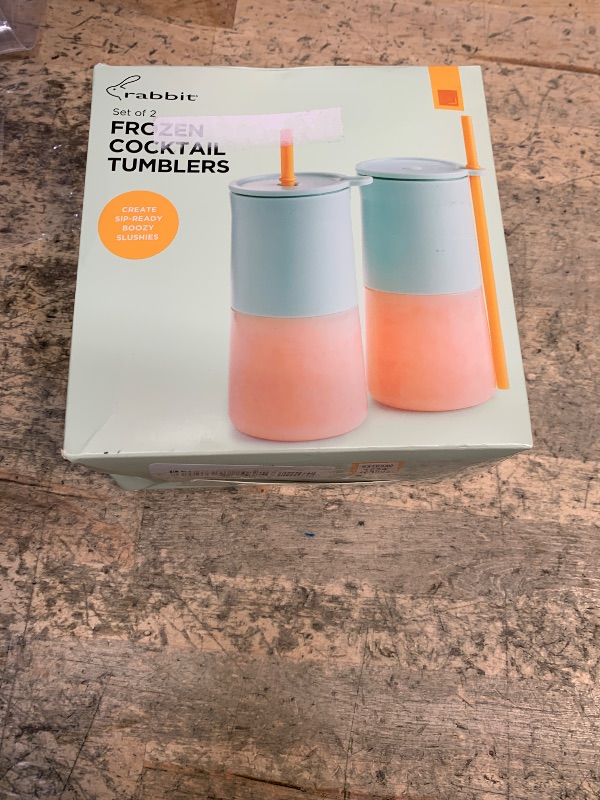 Photo 1 of Rabbit Wine Frozen Cocktail Tumblers 12oz Insulated Tumbler for Frose, Frozen Cocktails, Slushies, Leak-Proof Design with Drink Recipes