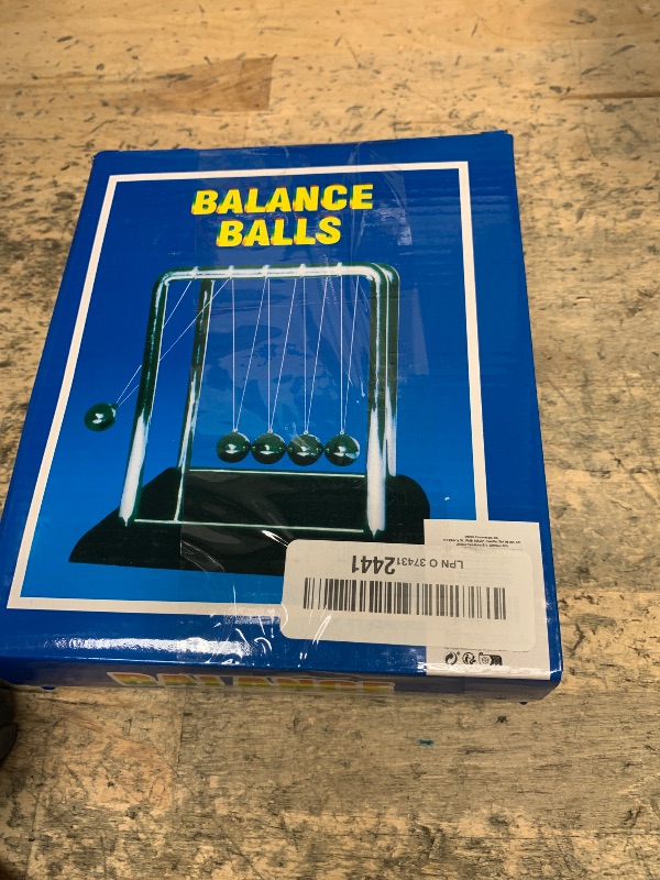 Photo 1 of Newton's Cradle Balance Pendulum, Physics Learning Desk Toy, Swinging Kinetic Balls for Home, Office Decoration, Stress Relief, Fun Science Fidget Accessories (7x6x7 in)