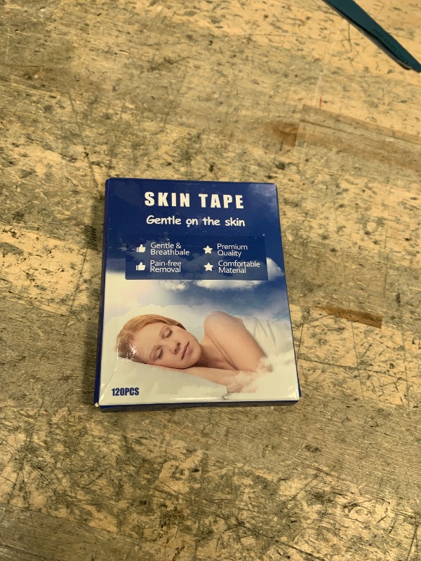 Photo 1 of LUO ZHENG TAO CI YI SHU Gentle Transparent White Tape 120 Pcs - Hypoallergenic Tapes Strips for Sensitive Skin, Painless Removal, Breathable Comfortable to Exercise