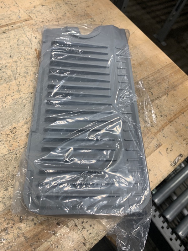 Photo 1 of 24'' Longer Faucet Mat for Kitchen Sink Splash Guard[7° Slope Fast Self-draining][Snap Lock Fit]Kitchen Sink Faucet Mat Splash Guard Kitchen Sink Area Water Splash Guard Behind Faucet Draining Mat