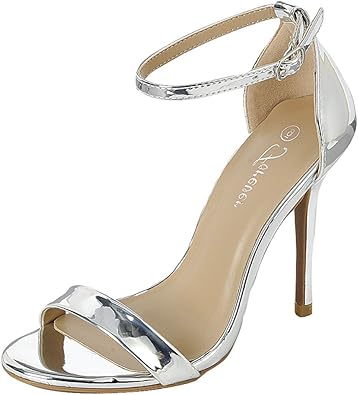 Photo 1 of  Womens Charlotte High Heel Sandal Silver 7