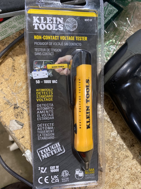 View 2 of Klein Tools NCVT1P Voltage Tester, Non-Contact Low Voltage Tester Pen, 50V to 1000V AC, Audible and Flashing LED Alarms, Pocket Clip