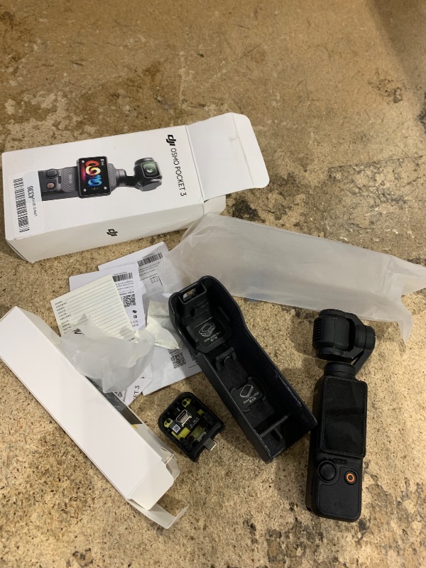 Photo 1 of *UNABLE TO FULLY TEST//NEEDS CHARGE** DJI Osmo Pocket 3, Vlogging Cameras with 1'' CMOS & 4K/120fps Vlog Camera, 3-Axis Stabilization, Fast Focusing, Face/Object Tracking, Digital Vlogging Camera for YouTube