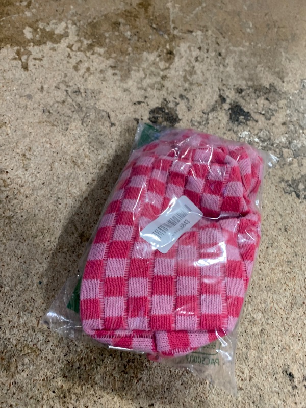 Photo 1 of *ONLY 2* ZLFSRQ 2Pcs Checkered Makeup Bag for Women Large Small Checkered Cosmetic Bag Set Cute Aesthetic Pink Makeup Pouch for Purse Travel Toiletry Bags Preppy Pencil Bags Zipper Skincare Storage Organizer