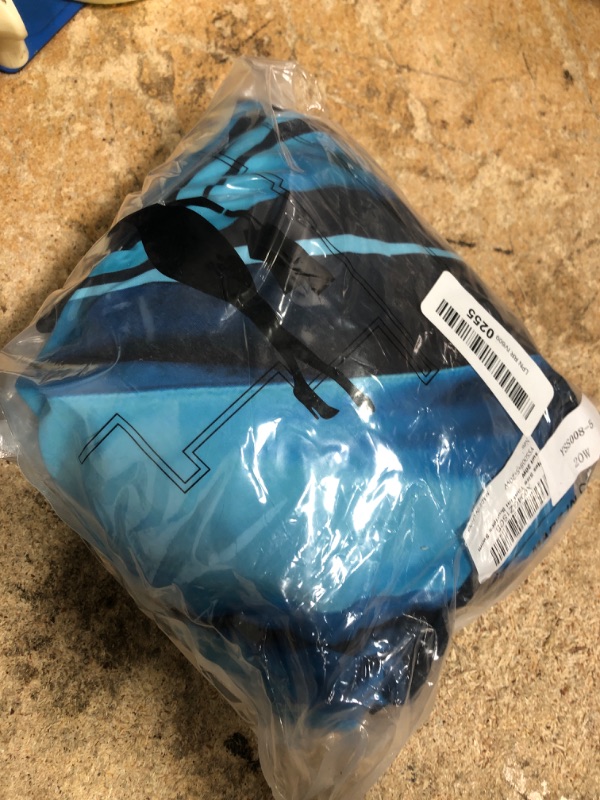 Photo 1 of Plus Size Tankini Sun Protect Long Torso Tankini Sets Swimsuits for Women Blue Oblique Stripes Swimsuit 20W