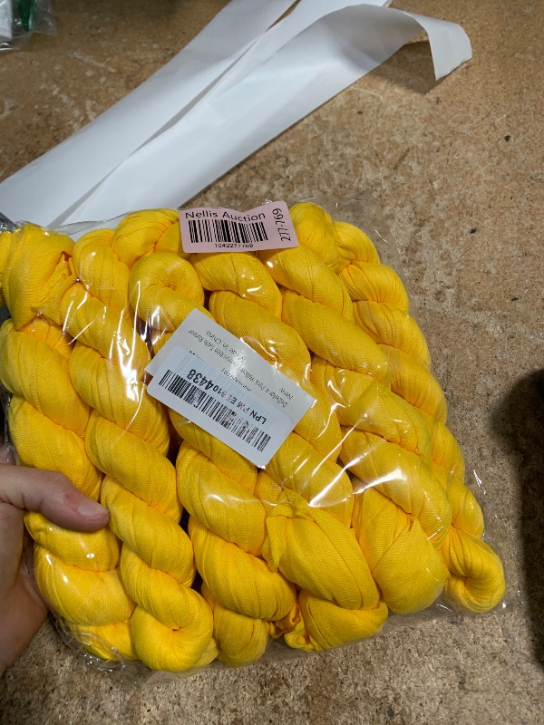 Photo 1 of DeZerlor Yellow Cheesecloth Table Runner 4 Pack Lemon Decorations for Baby Shower Sheer Yellow Cheese Cloth Table Runners Boho Gauze 120 Inches Summer Table Decor for Wedding Bridal Shower Parties