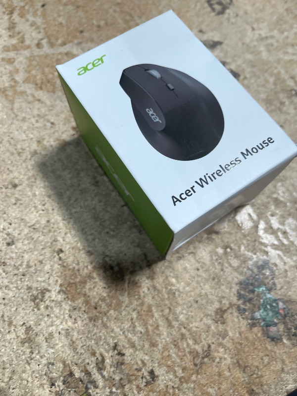 Photo 1 of acer Ergonomic Mouse Wireless, 1000/1200/1600 Adjustable DPI Vertical Mouse with 6 Buttons, Rechargeable Ergo Mice with 2.4GHz USB Receiver for Computer, Laptop, PC, iMac and Desktop