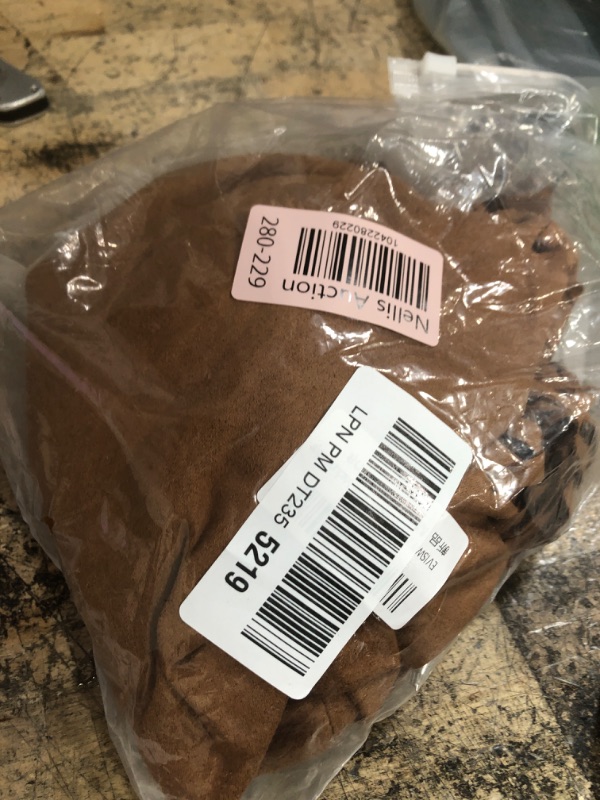 Photo 1 of (Incomplete) EVISWIY Hippie Costumes Clothes for Women 60s 70s Outfits Women Hippie Vest with Fringe Sleeveless Cardigan Faux Seude Tassels Vest Set (Medium) Beige…