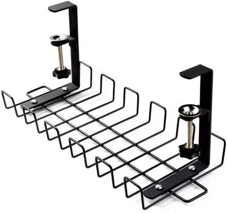 Photo 1 of Adrinfly Under Desk Cable Management Tray Organizer
