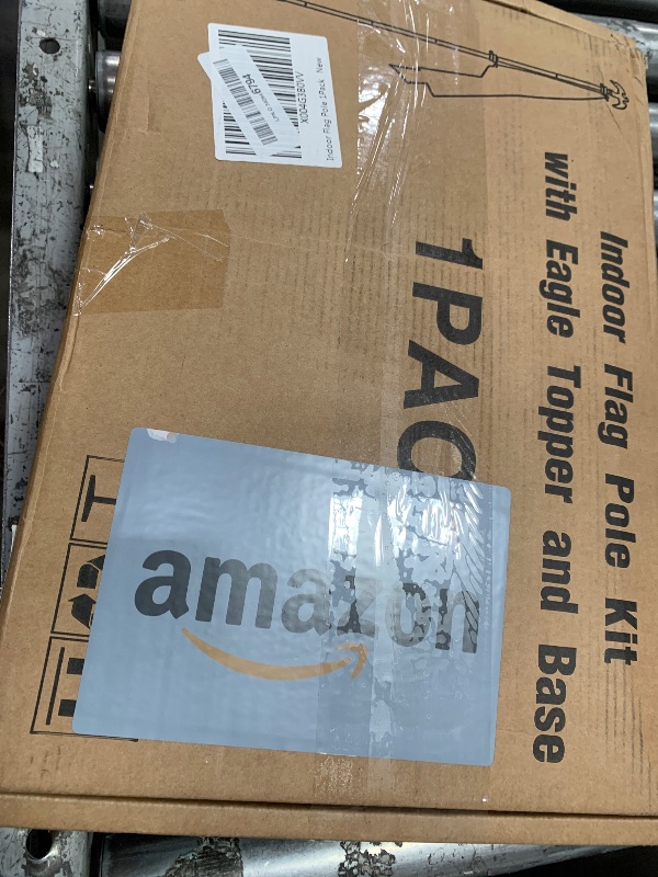 Photo 1 of 8 FT Indoor Flag Pole and Stand, Heavy Duty Indoor Flag Pole Kit with Weighted & Thickened Base, Eagle Topper, 3x5 FT American Flag, Adjustable Presidential Indoor Flagpole for Office School City Hall