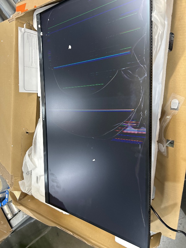 Photo 1 of *** DAMAGED SCREEN. PARTS ONLY *****SANSUI 27 Inch WQHD 2560 x 1440 IPS Gaming Monitor, 180Hz 1ms Computer Monitor, DP 1.2 x2 | HDMI 2.0 x2 | VESA Mount, 120% sRGB HDR Eye Care Metal Stand (DP Cable Included)