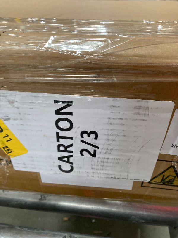 Photo 1 of **MISSING BOX 1 OF 3***DWVO Buffet Cabinet Rattan - with 6 Wood Storage Drawer TV Stand Coffee Bar with Golden Handles for Living Room/Dining Room/Entryway-Black